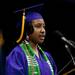 Christana Slater gives Student Council Remarks during the Ypsilanti High School Commencement at the Convocation Center on Tuesday, June 4. This is the 164th and final graduating class. Daniel Brenner I AnnArbor.com